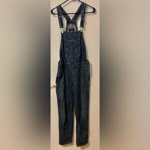 GAP Blue Denim Overalls Size Small Waist 35”